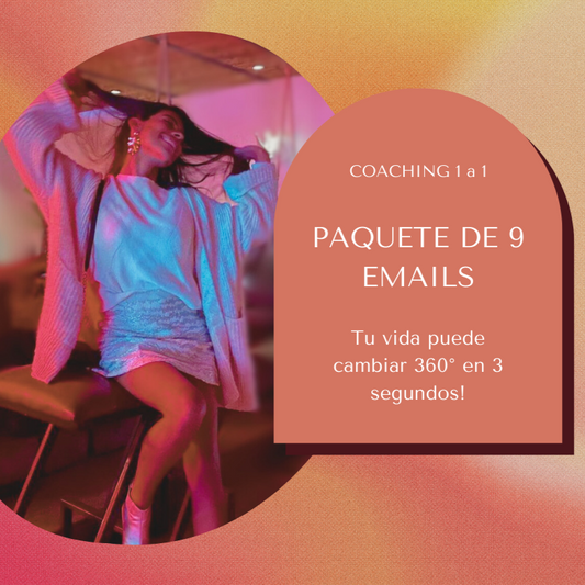 Coaching 1 a 1 - Paquete de 9 emails